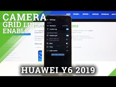 How to Show Camera Gridlines in Huawei Y6 2019 – Activate Helper Lines