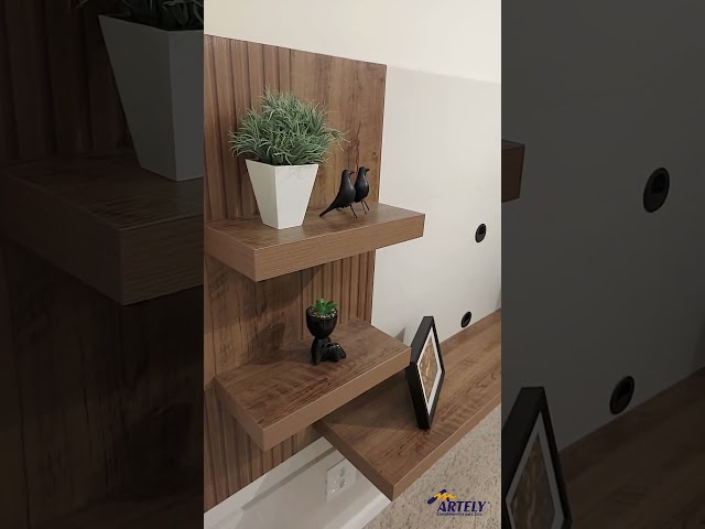 Painel para TV Até 50 Polegadas Chess Pinho Ripado/Off White - Artely