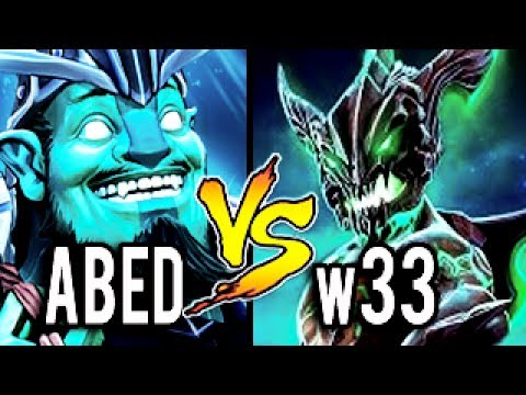 Abed [Storm Spirit] vs w33 [OD] - Dota 2 WTF 10k MMR vs 8k MMR Impossible Comeback