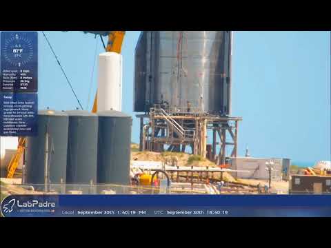 SpaceX Starship assembly 24h timelapse 2020-09-30