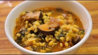 Barley Soup Recipe - how to cook barley - healthy soup - plant-based diet
