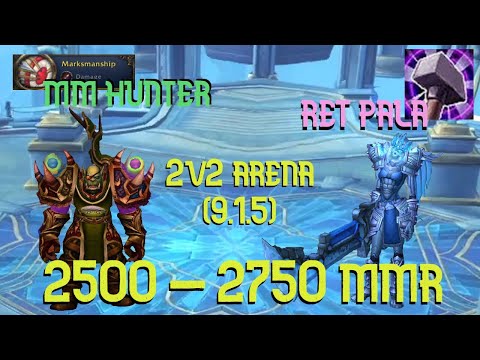 (9.1.5) Necro MM/ Necro Ret 2v2 arena 2500 - 2750 mmr featuring Omegahunter and Pikachu!
