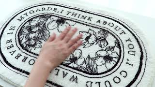 프리미엄 극세사 블루밍 발매트 촉감/부드러운 러그/인테리어러그/극세사러그/북유럽러그