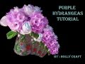 Tissue Paper Flowers Tutorial : Purple Hydrangeas ...