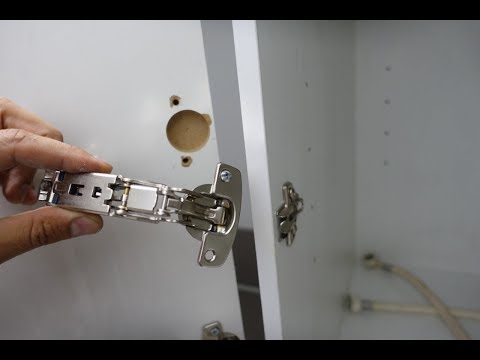 how to fix cabinet door hinges