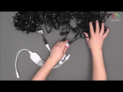 Миниатюра изображения товара Разветвитель для гирлянд Neon-Night 315-434 (0.3м, белый)