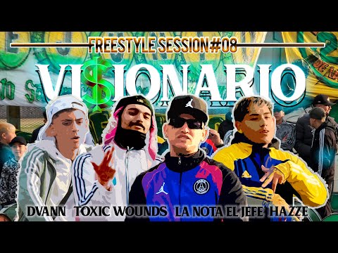 VISIONARIO $👁 | Freestyle Session #8 - La Nota El Jefe ft. Dvann, Toxic Wounds, Hazze