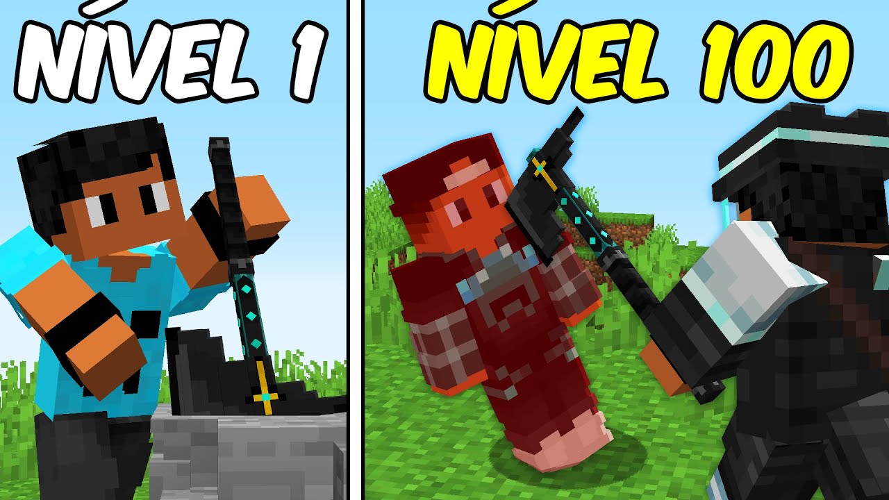 EVOLUINDO MEU NÍVEL DE CAÇADOR NO MINECRAFT