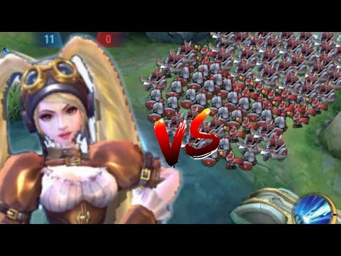 Layla "no cooldown" vs 100 minions (Full Scarlet Phantom)