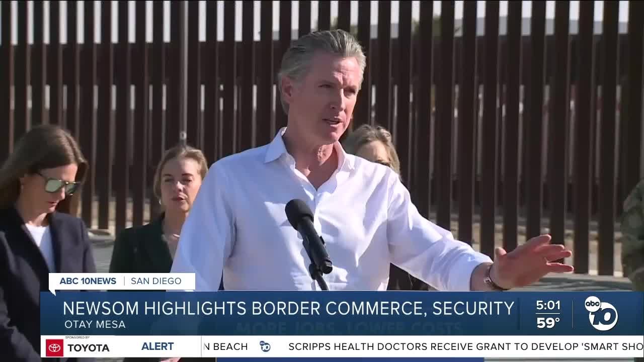 Newsom visits southern border