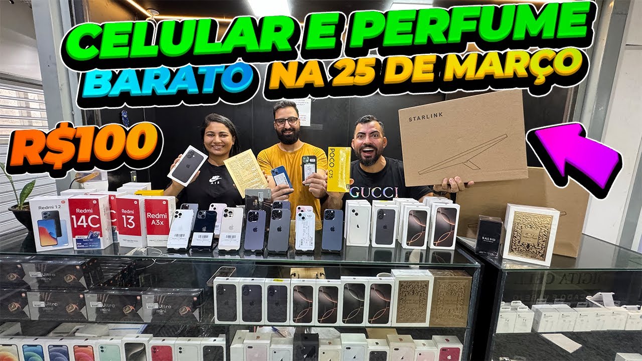 CELULAR E PERFUME ÁRABE BARATO NO SHOPPING MUNDO ORIENTAL QUE ENVIA 1 PEÇA! ATACADO E VAREJO PARA…….