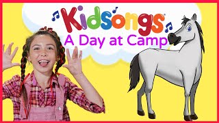 A Day At Camp by Kidsongs | Camp Songs for Kids | Hokey Pokey Dance | Camp fire Songs  | PBS Kids