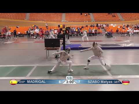 2023 1453 T16 05 M S Individual Plovdiv BUL ZCH GREEN SZABO GER vs MADRIGAL ESP