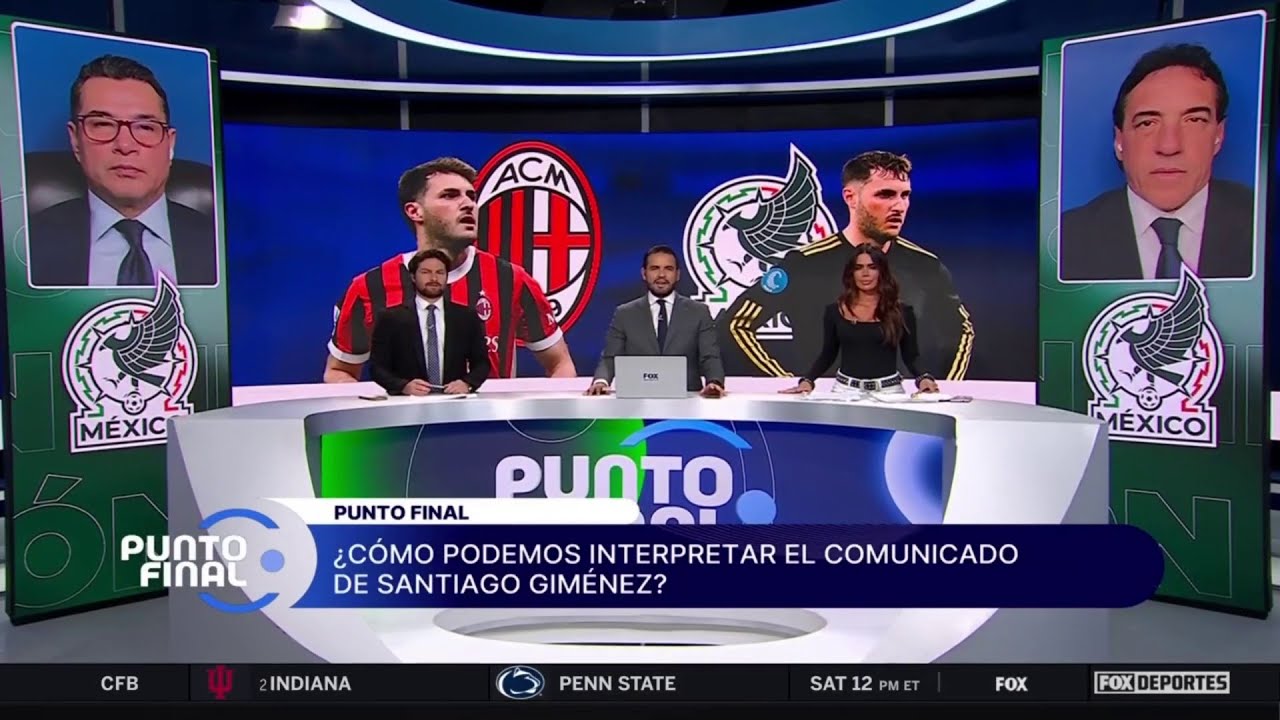 🧐 SANTIAGO GIMÉNEZ se detendrá para recuperarse de su LESIÓN, ¿lo esperará el MILAN? | Punto Final