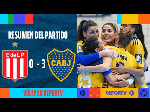 Estudiantes LP 0-3 Boca Juniors - RESUMEN - Fecha 2 - División Honor Femenina - Vóley Metropolitano