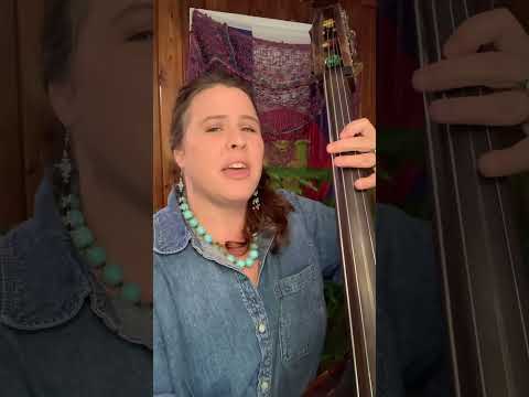 Original bluegrass gospel swing performed on upright bass. #bluegrass #music #singer #uprightbass