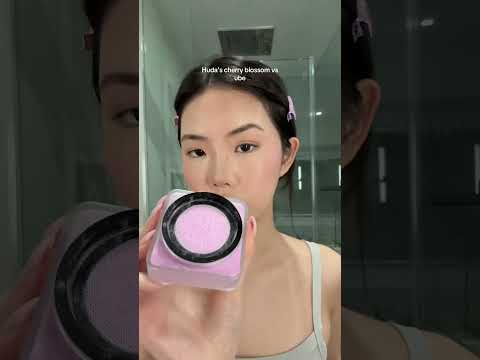 Huda beautys easy blur setting powder shade ube vs cherry blossom 🍠🌸 which one is better?