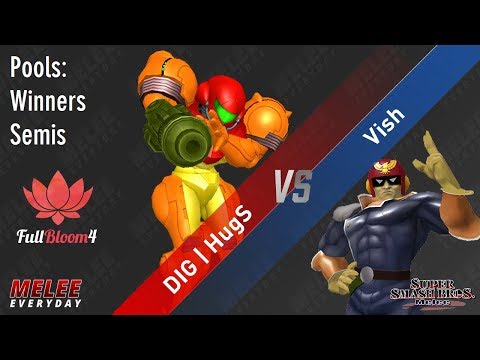 Full Bloom 4 - DIG | HugS (Samus) vs. Vish (Captain Falcon) - SSBM - Singles Pools - WS