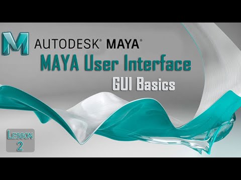 Autodesk MAYA User Interface Basics | Intro to GUI of MAYA for Animation for beginners | Lesson-2