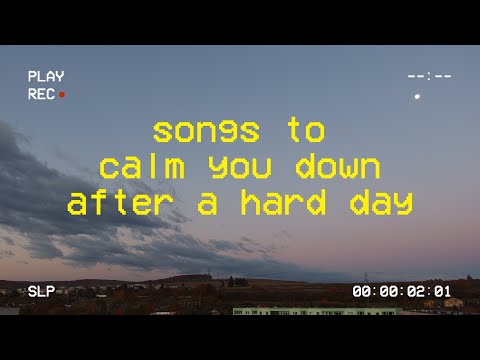 it's late at night and you're trying to calm down after a stressful day ...