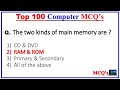 Top 100 Computer Fundamental MCQ | computer fundamental mcq questions with answers