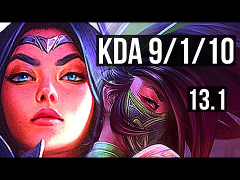 IRELIA vs AKALI (MID) | 9/1/10, Legendary, 600+ games, 800K mastery | KR Diamond | 13.1