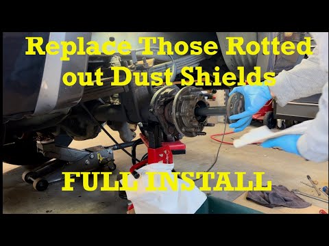 Replace Rusted Out Rear Brake Backing Plates F-250