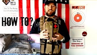 How to attach Molle or Pals webbing