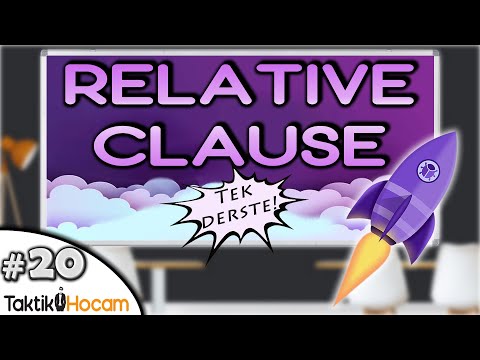 YDS 20 | Relative Clause Explanation (Adjective Clause Explanation) YDS YDT YÖKDİL