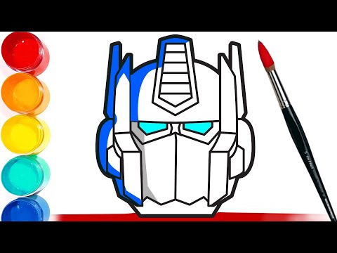How-to-Draw and Color OPTIMUS PRIME Transformers | Bonbon Toy Art