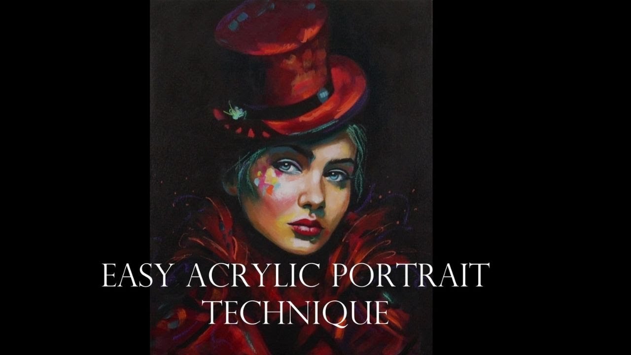 Easy Acrylic Portrait Technique