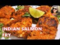 Salmon Fish Fry Indian Style | Spicy Salmon Fish Fry Konkani Recipe