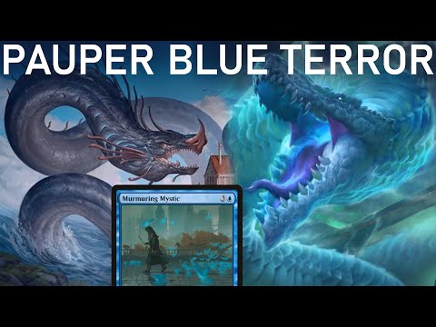 MURMURING SERPENTS! Pauper Mono-Blue Terror. Pre-Board Grindy Build. Budget MTG