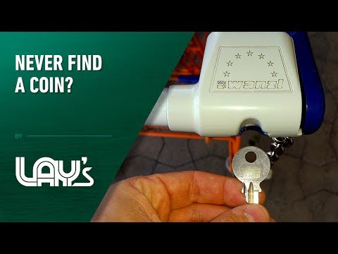 How to unlock a shopping cart without a coin