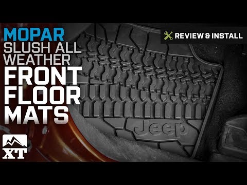 Jeep Wrangler Mopar Slush All Weather Front Floor Mats (2007-2013 JK 2-Door) Review & Install