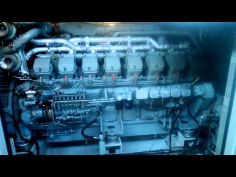 Mitsubishi S16R -PTA first start after total overhaul.