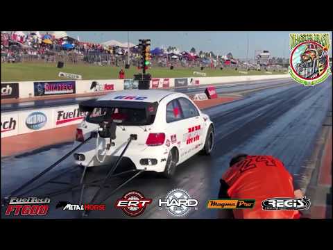 Recorde mundial! O tração dianteira aspirado mais rápido do planeta! 8.5 seg @ 257 km/h