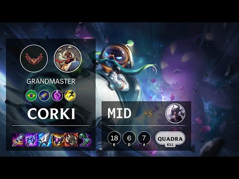 Corki Mid vs Syndra - BR Grandmaster Patch 12.4