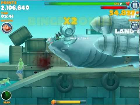 Hungry Shark Evolution Megalodon with Jet Gameplay iPad/iPhone/iPod