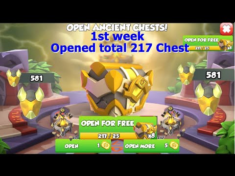 1st Week Opened 217 Ancient Energy Chest-Dragon Mania Legends | Origin of Energy Ancient Event | DML