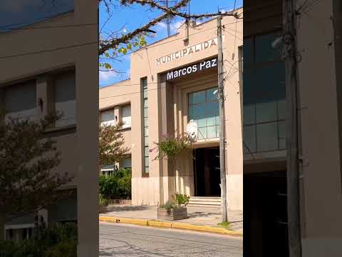 Fachada art deco de la municipalidad de la ciudad de #marcospaz en #argentina #shorts #buenosaires