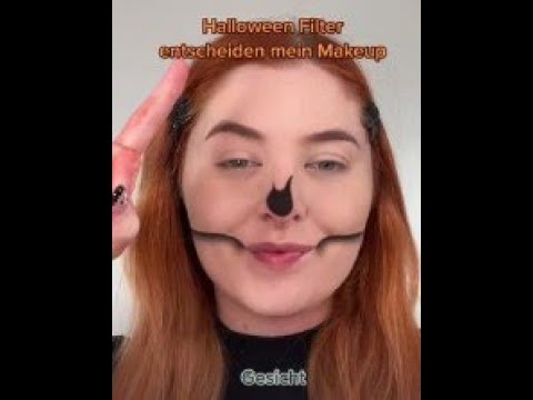 Paulas Halloween Make-up mit TikTok Filtern! 😍🎃 Wie findet ihr den Look?? 😍🎃 cr: @hollymurraymakeup