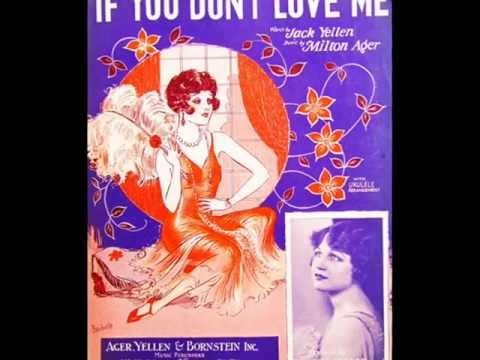 "If You Don't Love Me"  Kenn Sisson and His Orchestra 1928