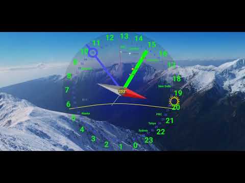 Traveler's clock 24, compass