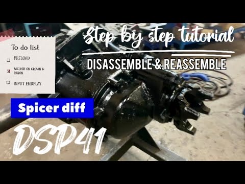 How to disassemble & reassemble DSP41 SPICER DIFFERENTIAL / ratio 3.36 #spicer #differential #diy