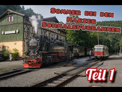Sommer bei den Harzer Schmalspurbahnen 2025 - Teil 1 - mit Volldampf durch den Harz #dampflok