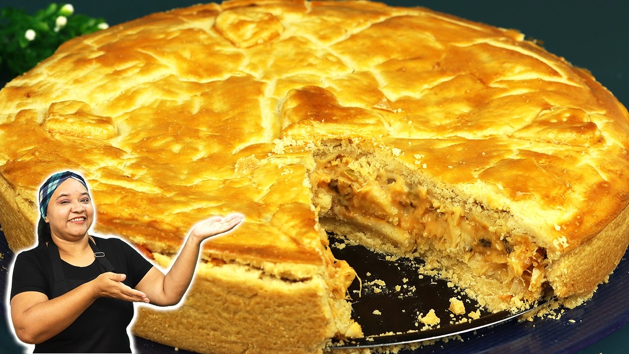 Empadão de Bacalhau CREMOSO Essa Receita NÃO PODE Faltar na CEIA  de NATAL!! Massa 3 Ingredientes!