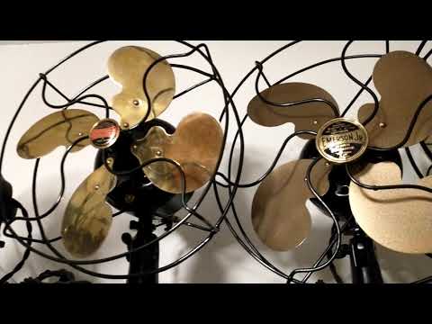 Part 2 Antique Fan Collection Restored and/or Preserved. Range 1906-1949.