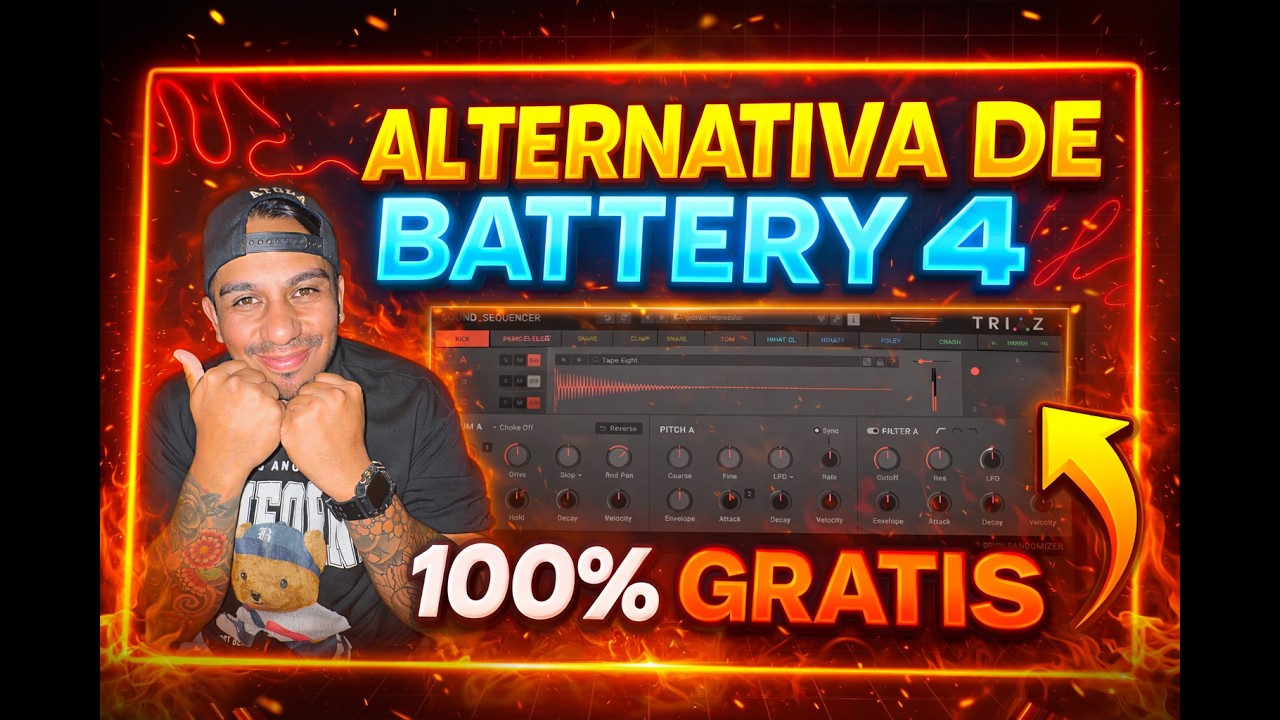 La alternativa de BATTERY 4: Triaz player | Plugin 100% GRATIS  (para PRODUCTORES MUSICALES)
