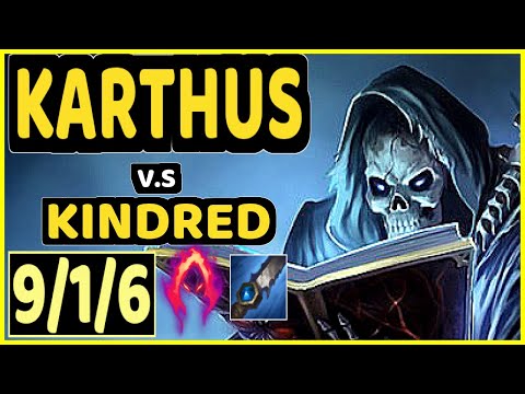 KREOX (KARTHUS) vs KINDRED - 9/1/6 KDA JUNGLE GAMEPLAY - EUW Ranked GRANDMASTER